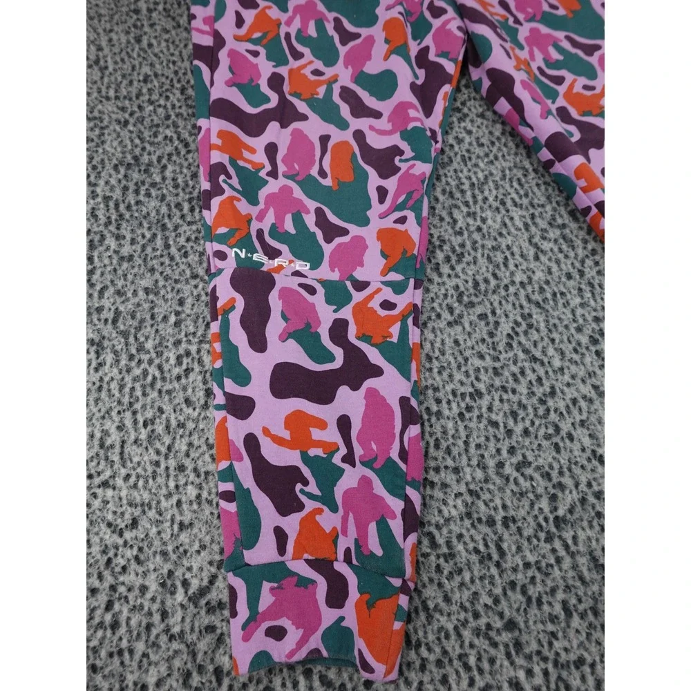 Adidas N.E.R.D. Sweatpants Men XL Purple Camo Rare Sample Brain Print Jogger